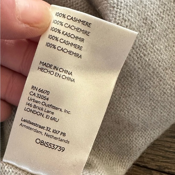 Like New Never Worn Free People Size XS Cashmere Sweater - Picture 4 of 5